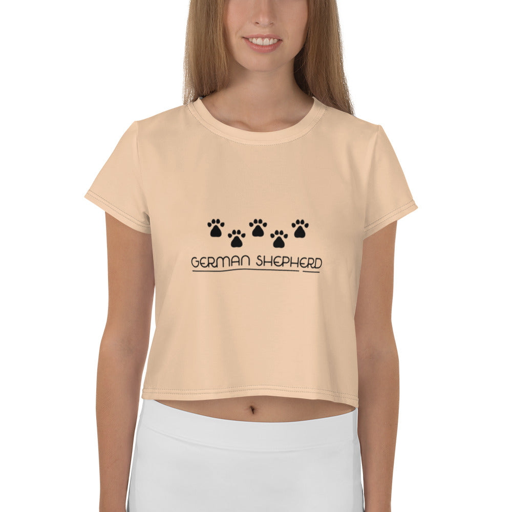 GERMAN SHEPHERD - All-Over Print Crop Tee