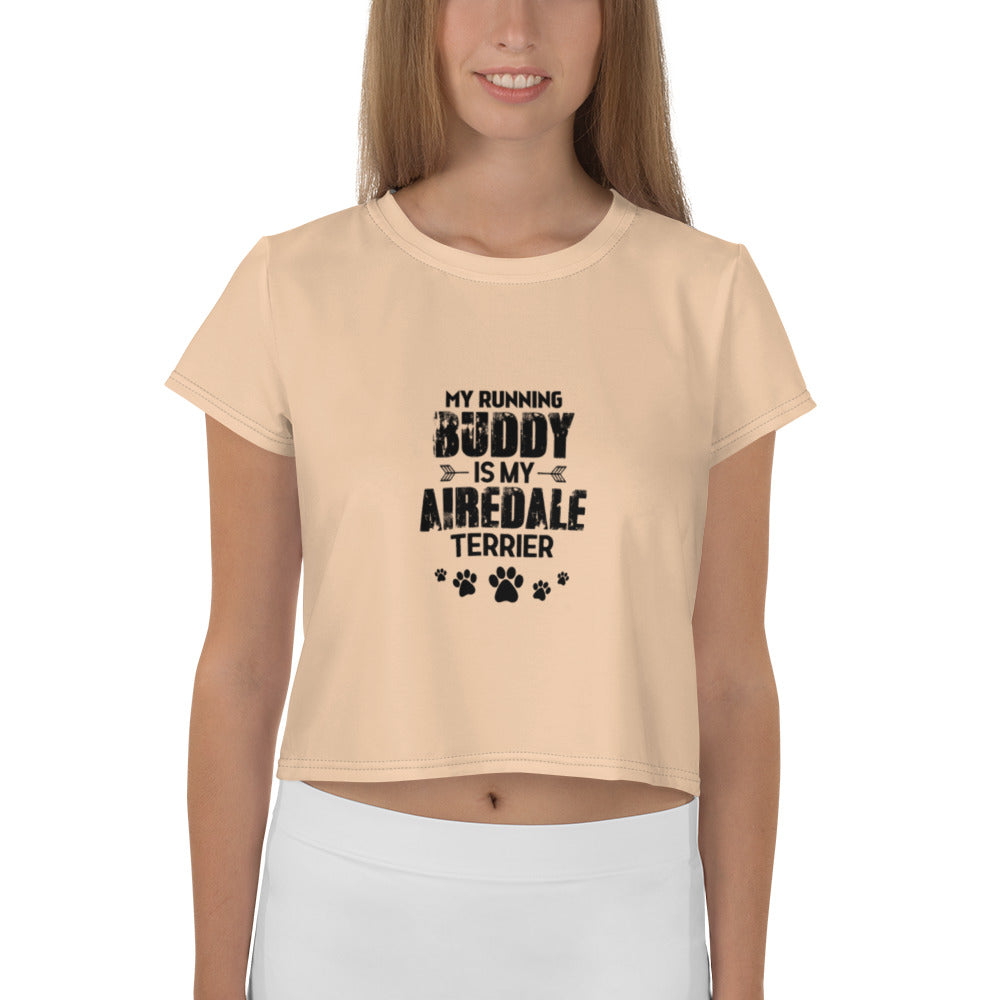 AIREDALE TERRIER - All-Over Print Crop Tee