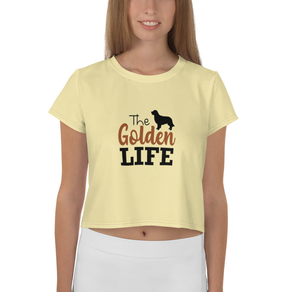 THE GOLDEN LIFE - All-Over Print Crop Tee