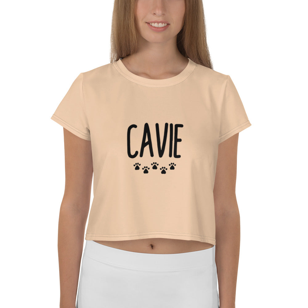 CAVIE - All-Over Print Crop Tee