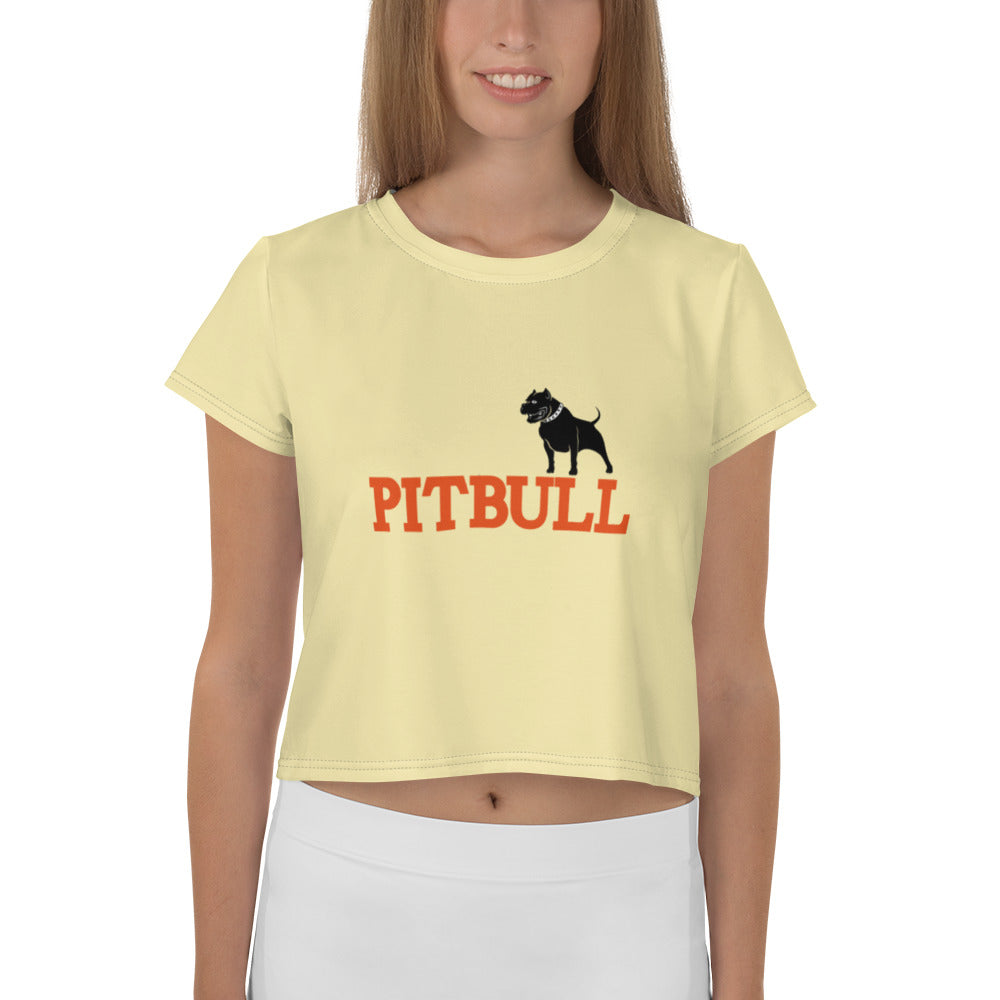 PITBULL - All-Over Print Crop Tee