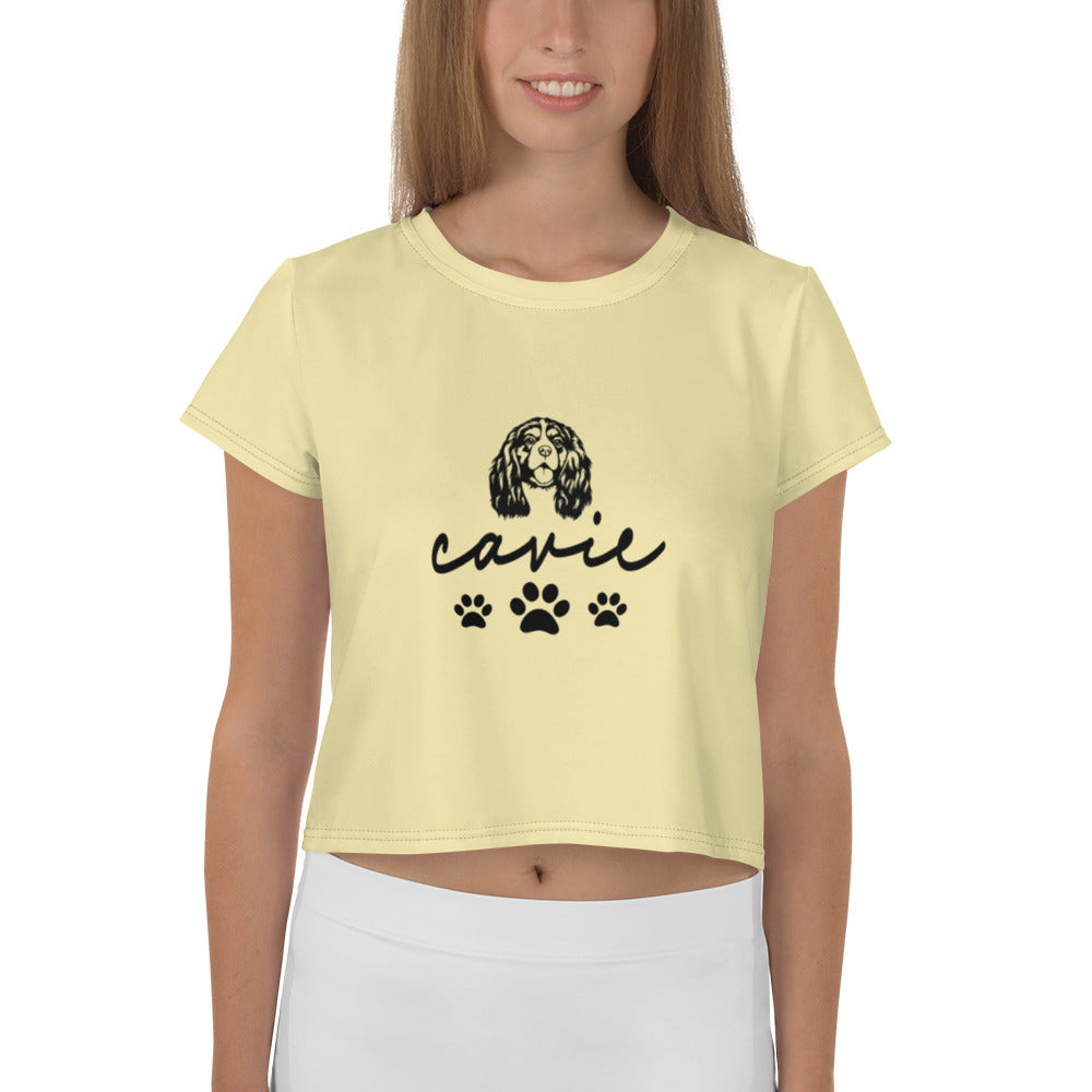 CAVIE - All-Over Print Crop Tee