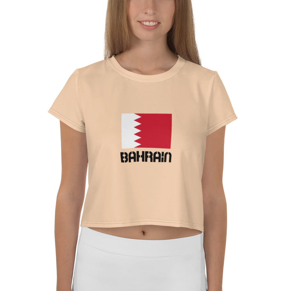 BAHRAIN - All-Over Print Crop Tee