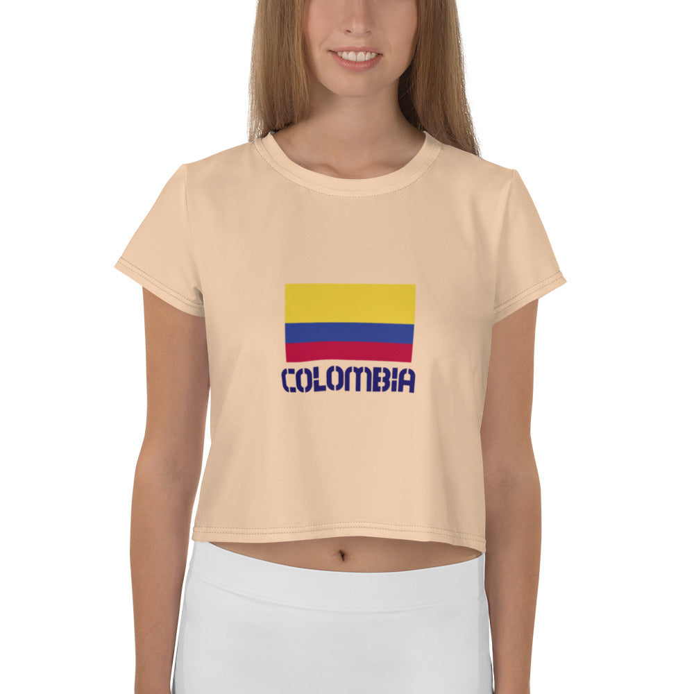 COLOMBIA - All-Over Print Crop Tee