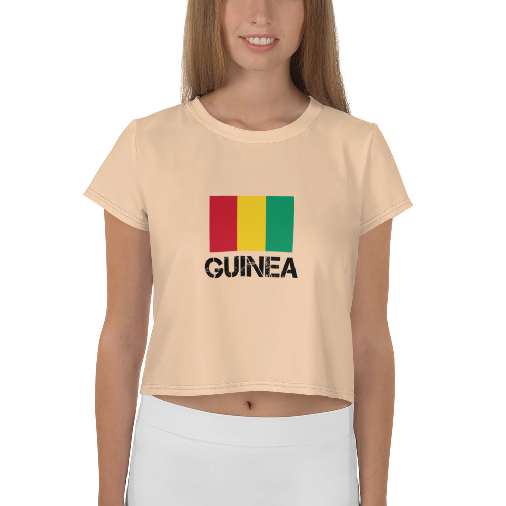 GUINEA - All-Over Print Crop Tee