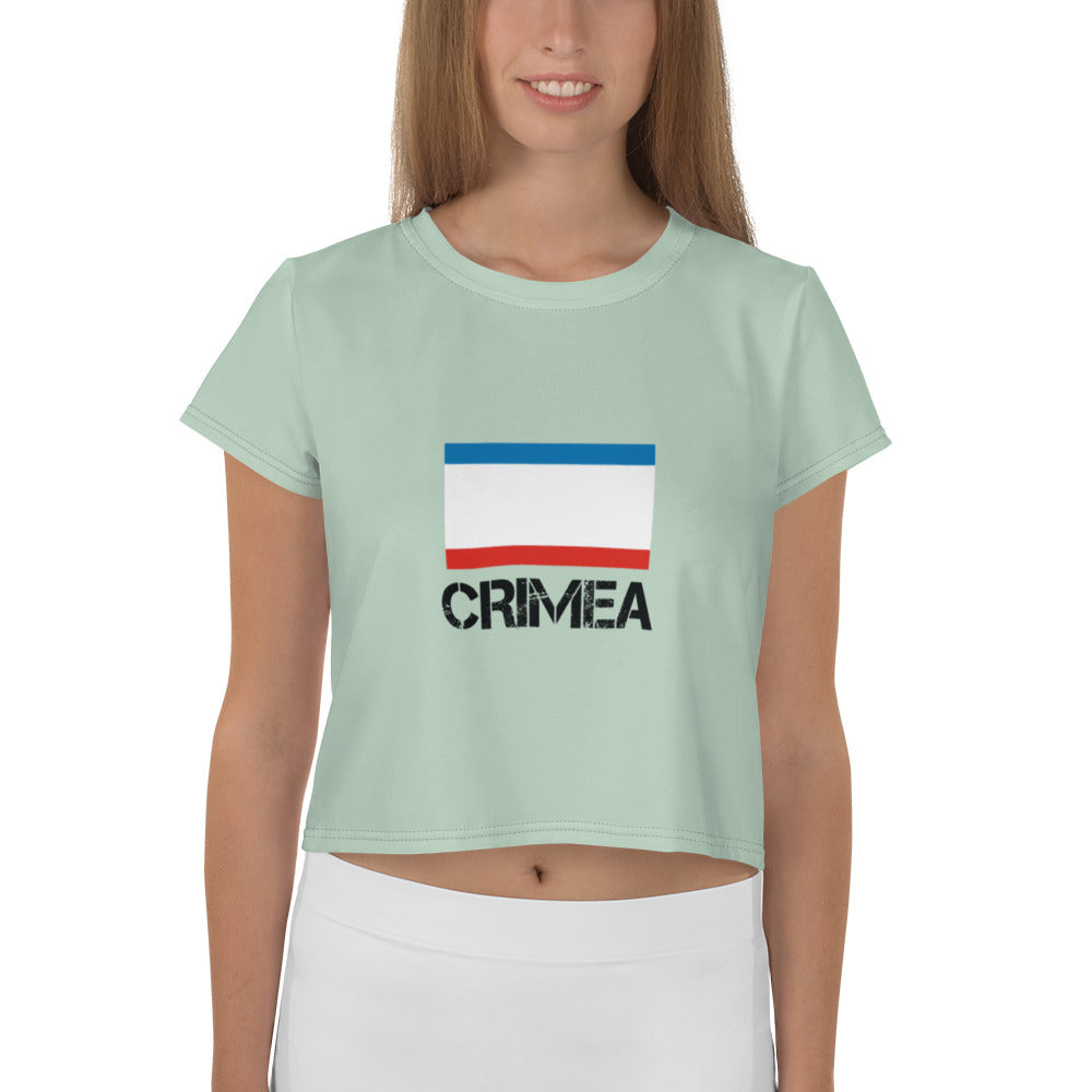 CRIMEA - All-Over Print Crop Tee