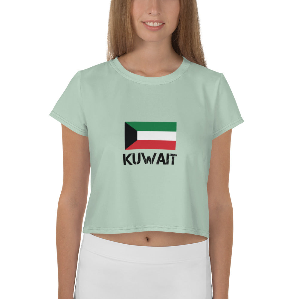 KUWAIT - All-Over Print Crop Tee