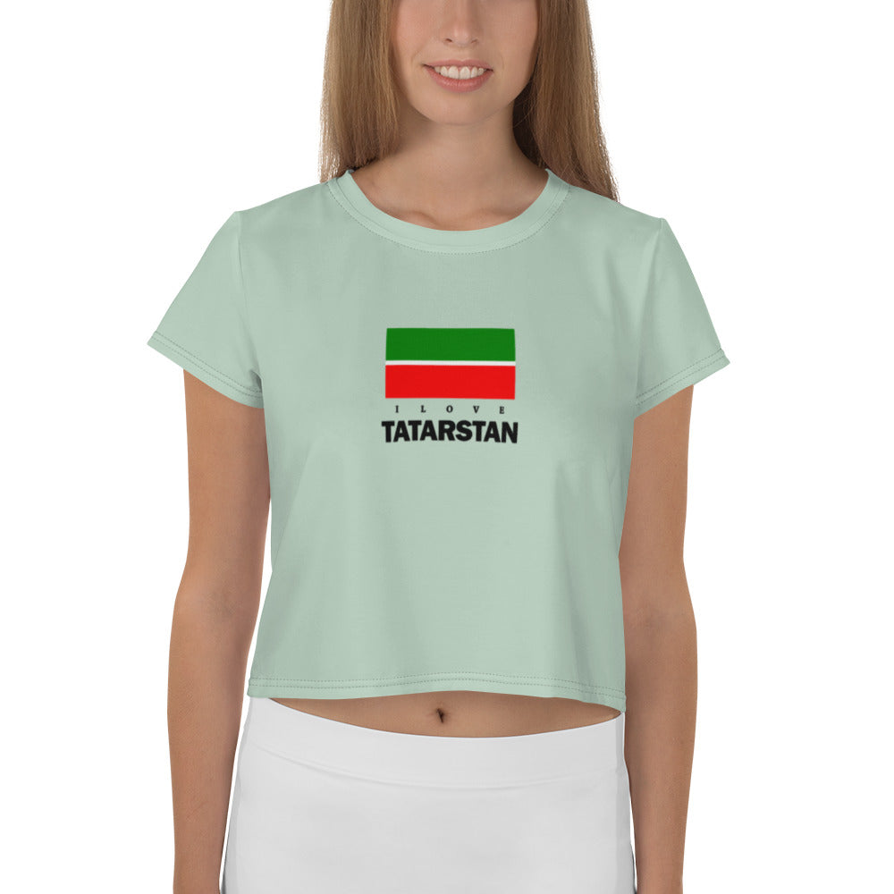 TATARSTAN - All-Over Print Crop Tee