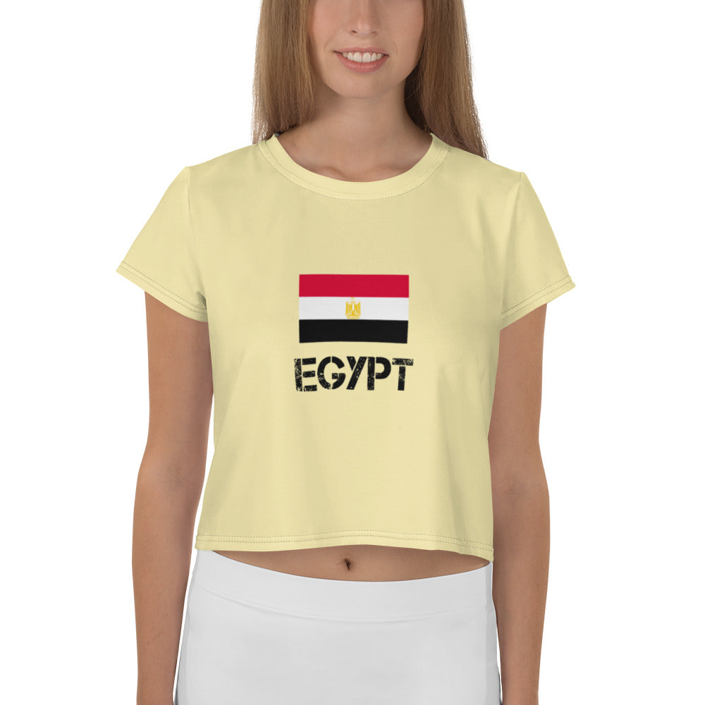 EGYPT - All-Over Print Crop Tee