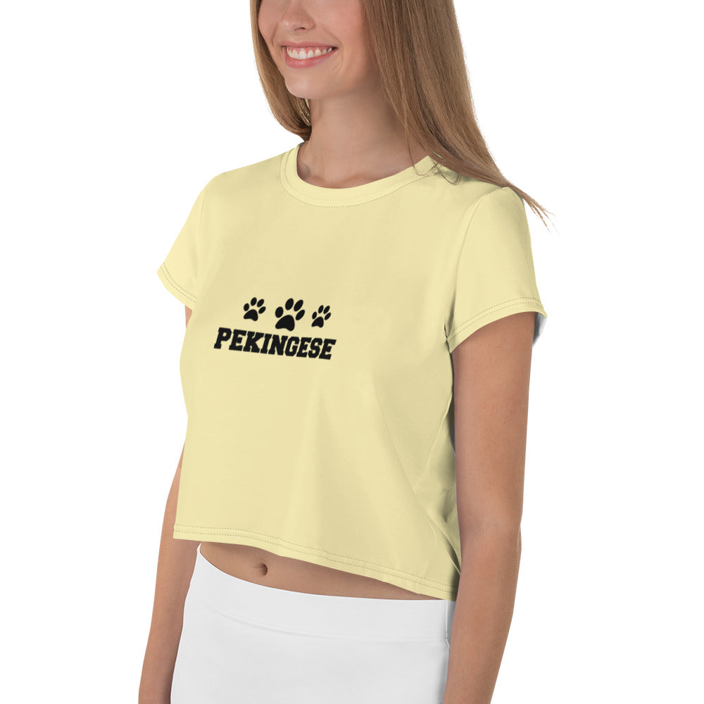 PEKINGESE - All-Over Print Crop Tee
