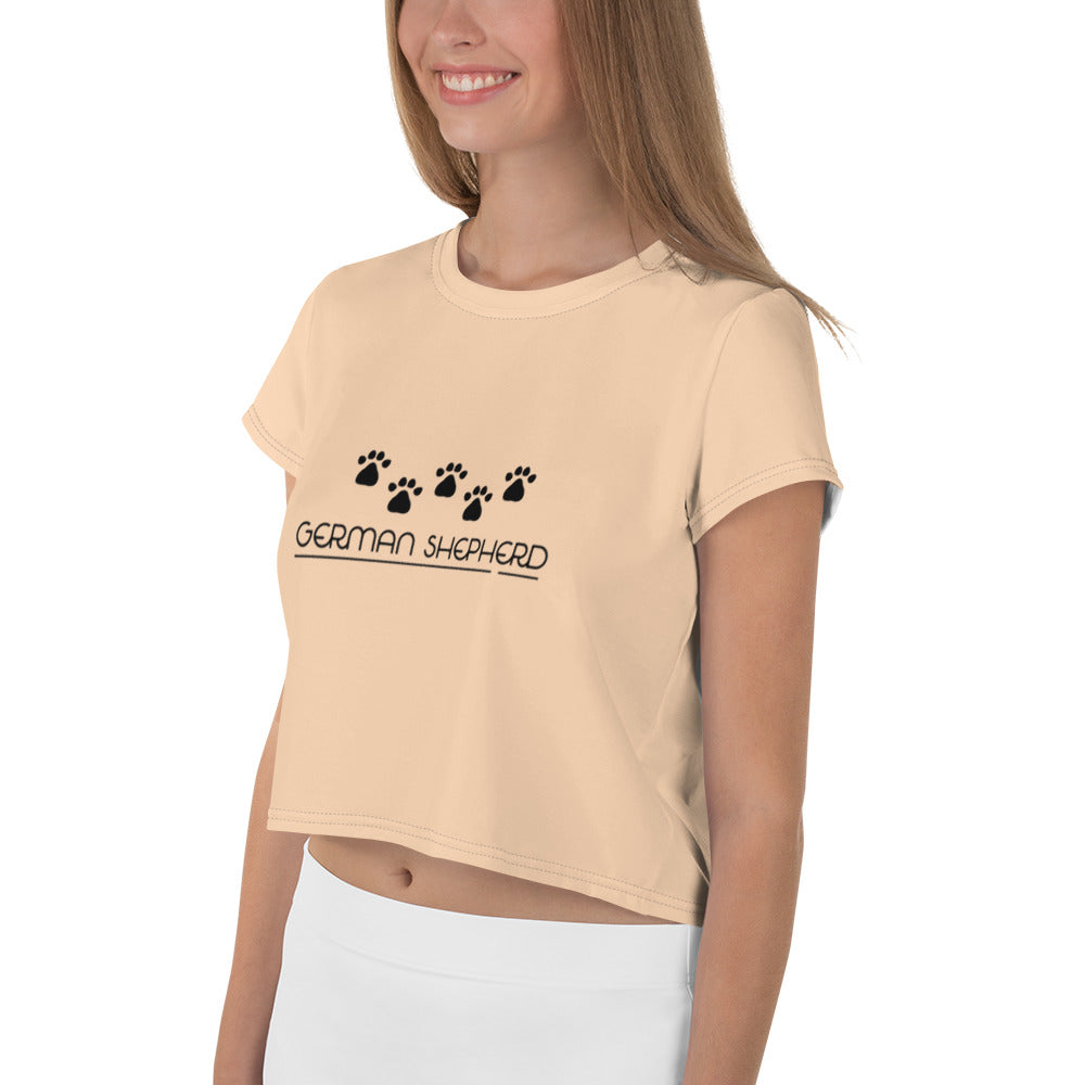 GERMAN SHEPHERD - All-Over Print Crop Tee