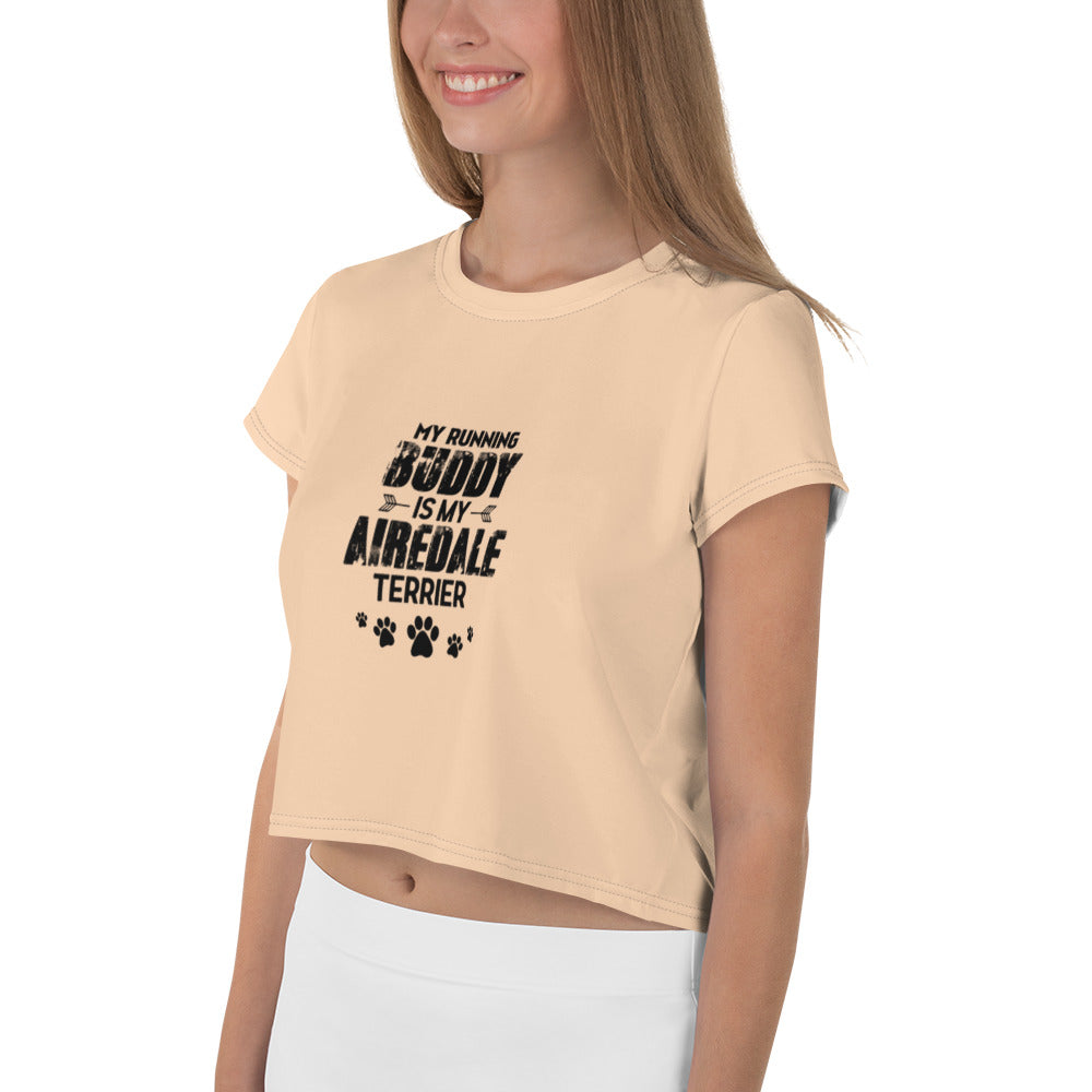 AIREDALE TERRIER - All-Over Print Crop Tee