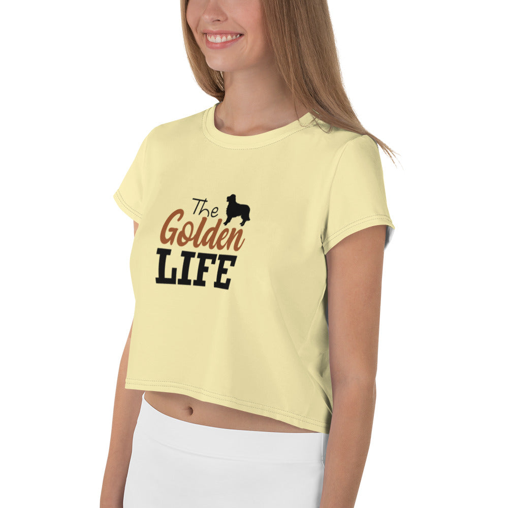 THE GOLDEN LIFE - All-Over Print Crop Tee