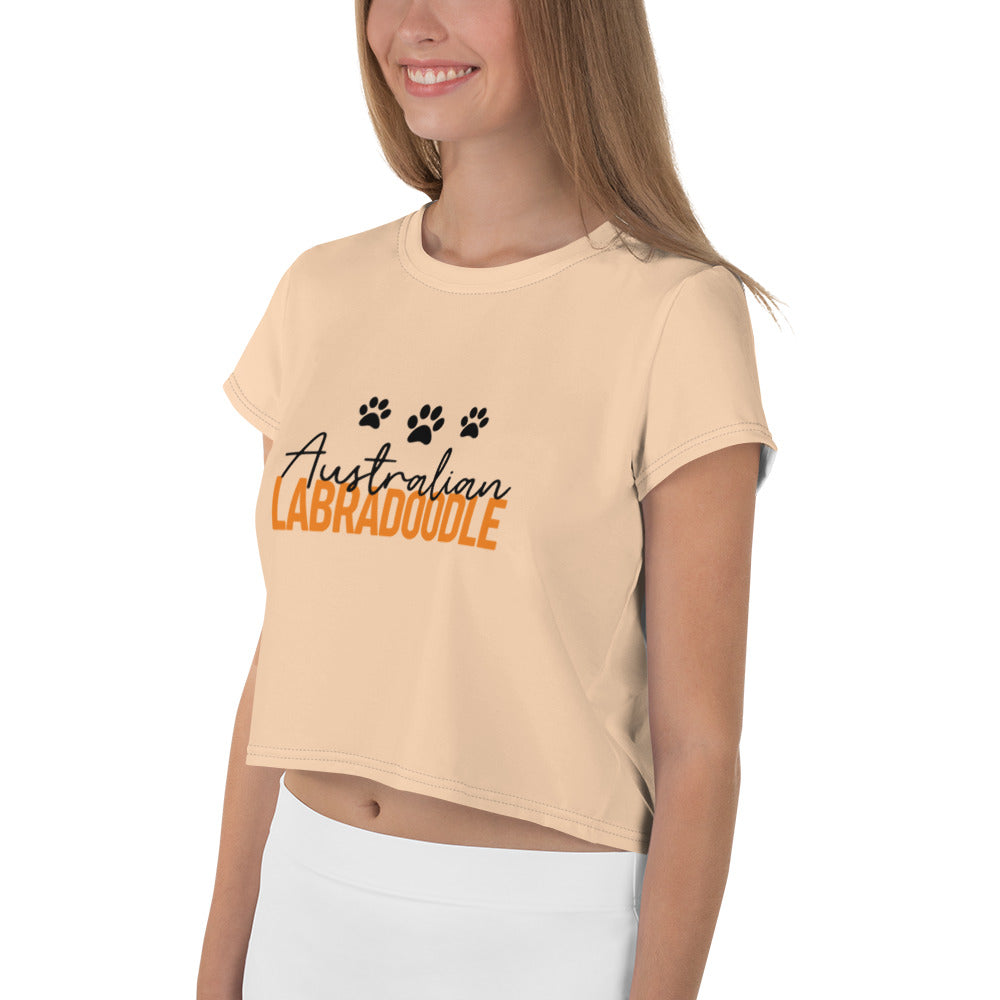 AUSTRALIAN LABRADOODLE - All-Over Print Crop Tee