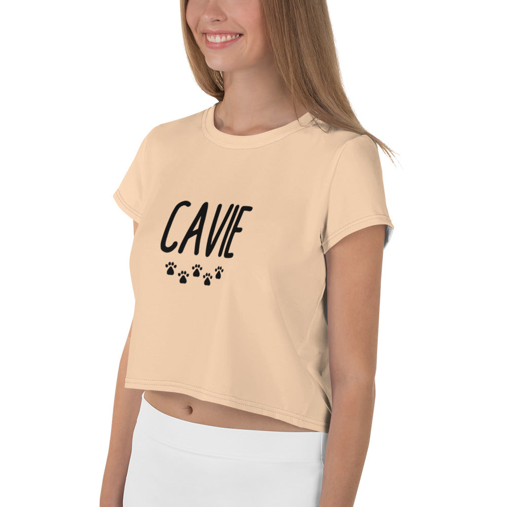 CAVIE - All-Over Print Crop Tee