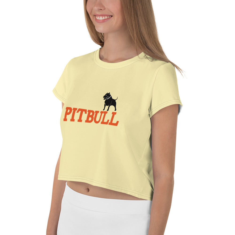 PITBULL - All-Over Print Crop Tee