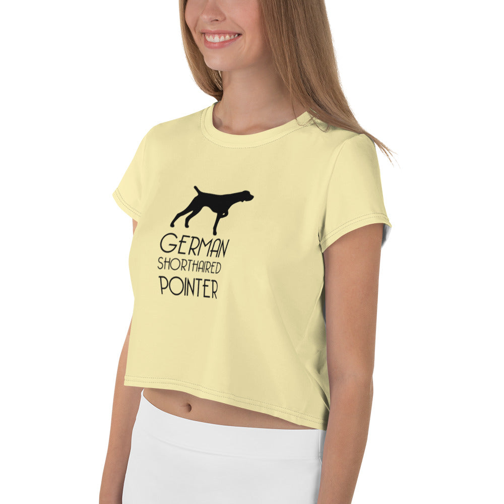 GERMAN SHORTHAIRED POINTER - All-Over Print Crop Tee