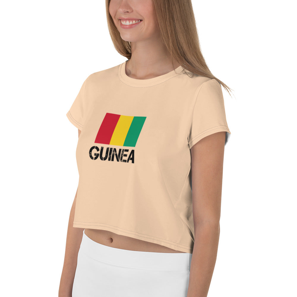 GUINEA - All-Over Print Crop Tee