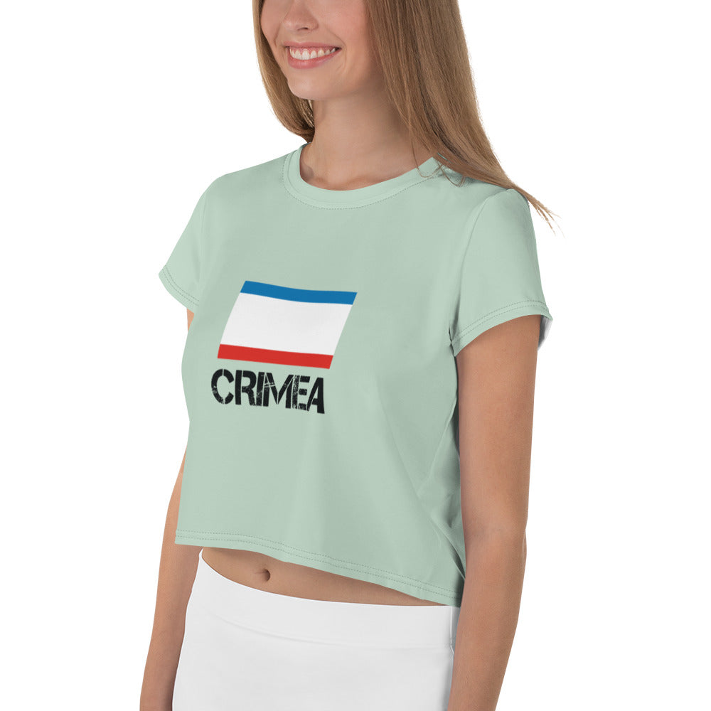 CRIMEA - All-Over Print Crop Tee