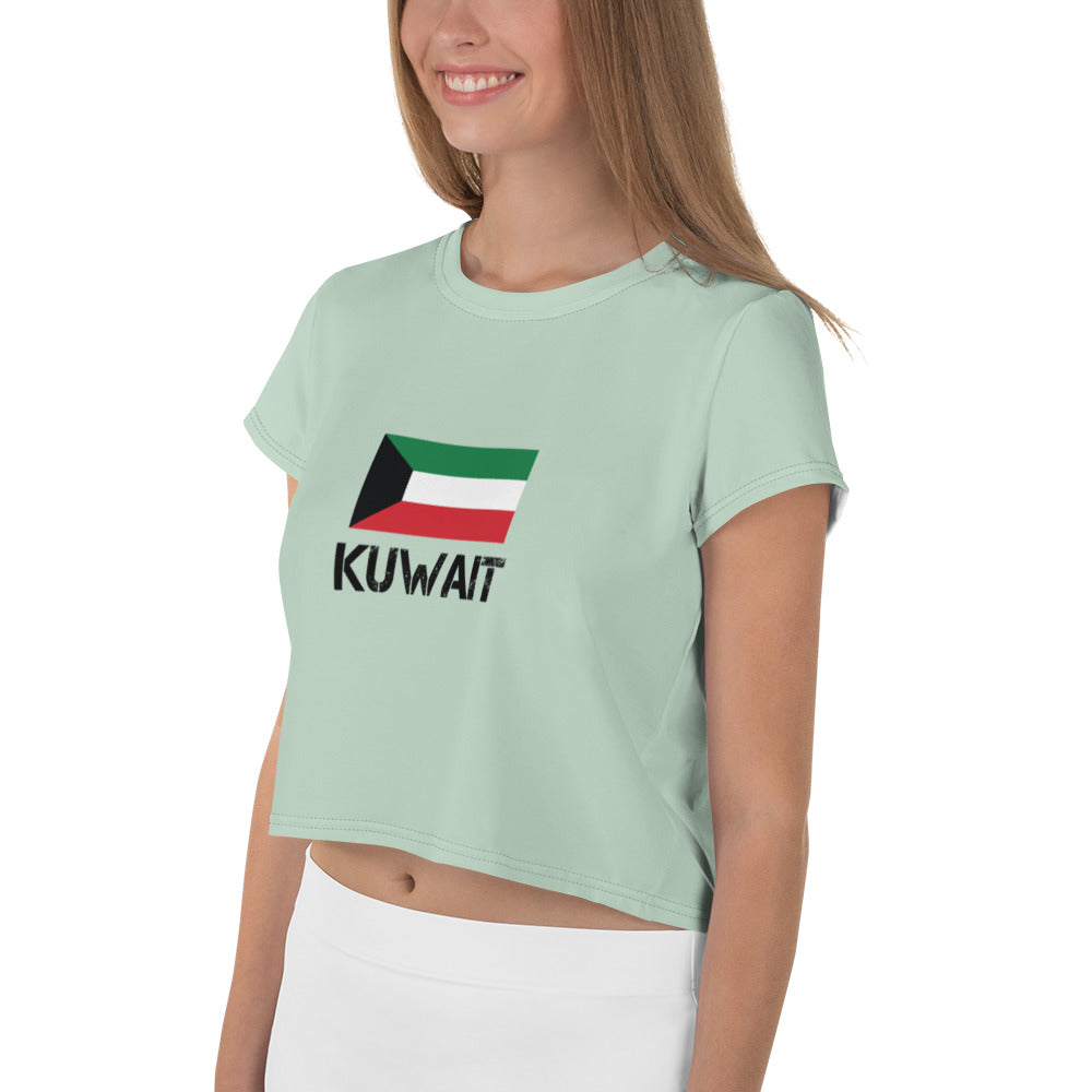 KUWAIT - All-Over Print Crop Tee