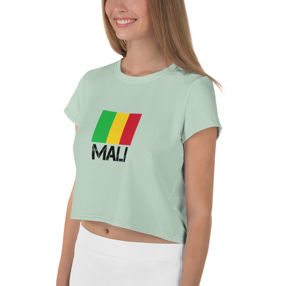 MALI - All-Over Print Crop Tee