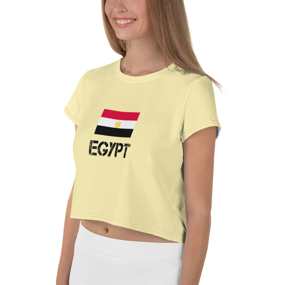 EGYPT - All-Over Print Crop Tee