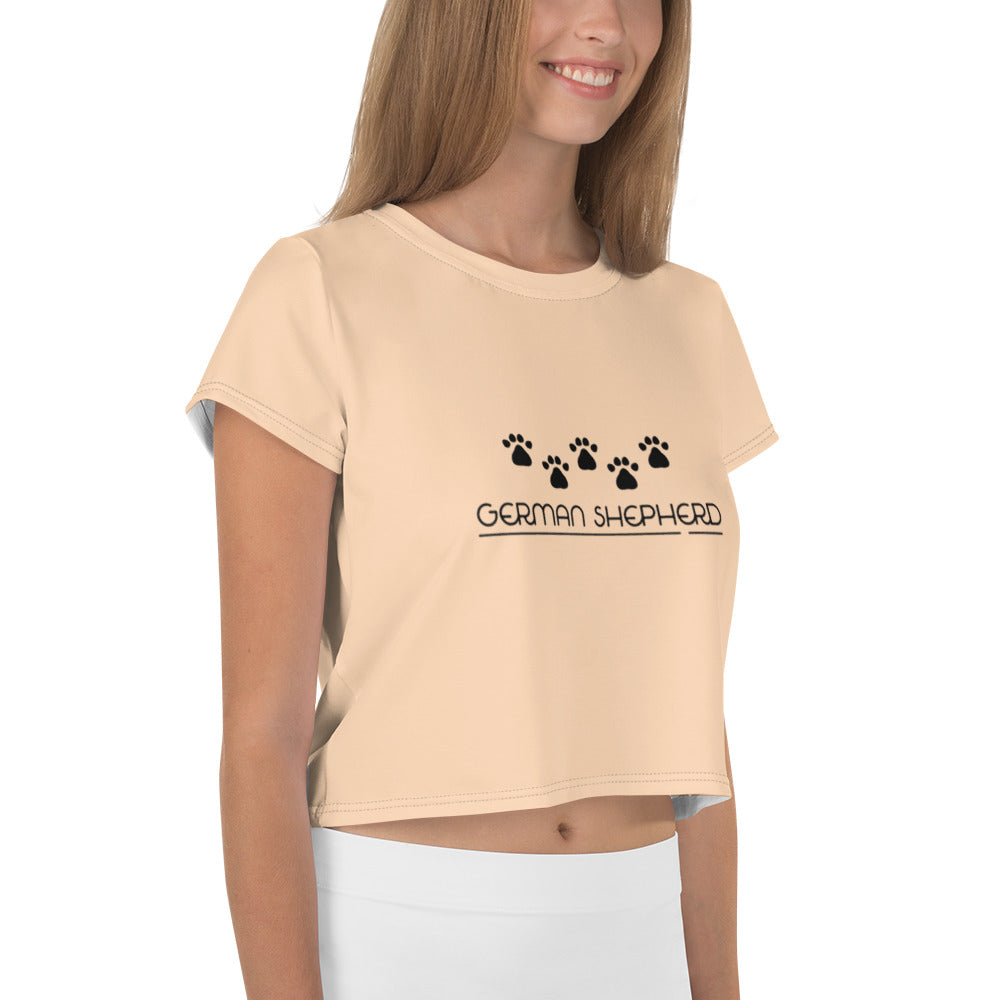 GERMAN SHEPHERD - All-Over Print Crop Tee