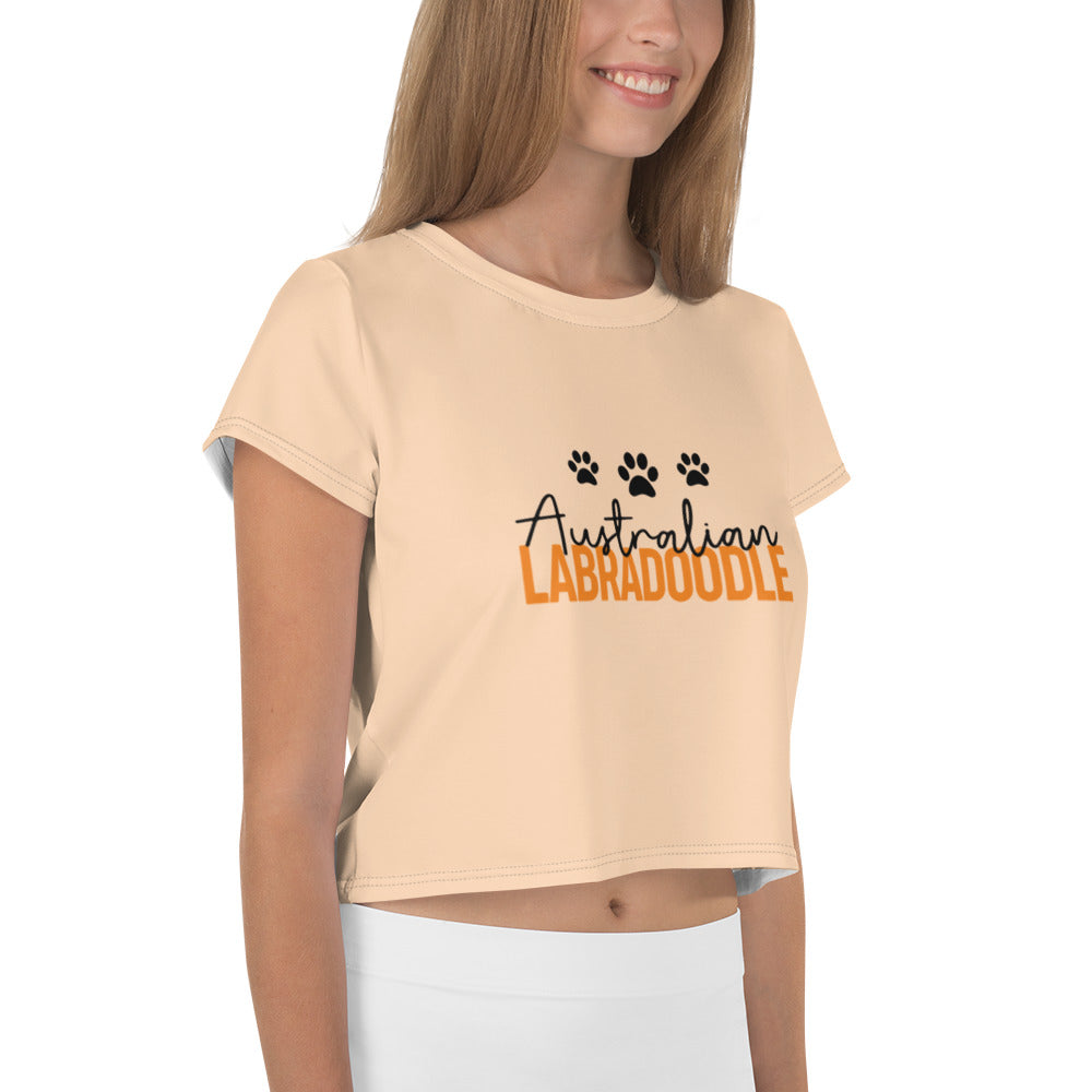 AUSTRALIAN LABRADOODLE - All-Over Print Crop Tee