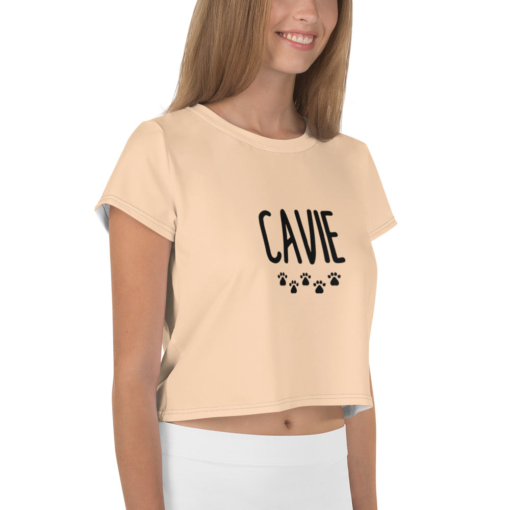 CAVIE - All-Over Print Crop Tee