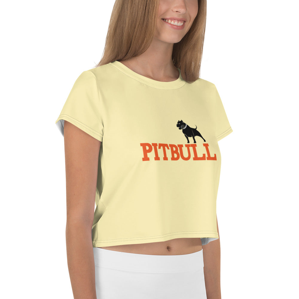 PITBULL - All-Over Print Crop Tee