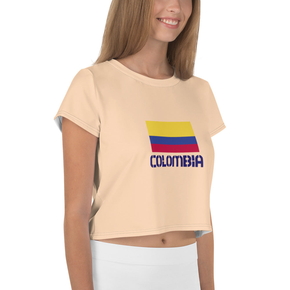 COLOMBIA - All-Over Print Crop Tee