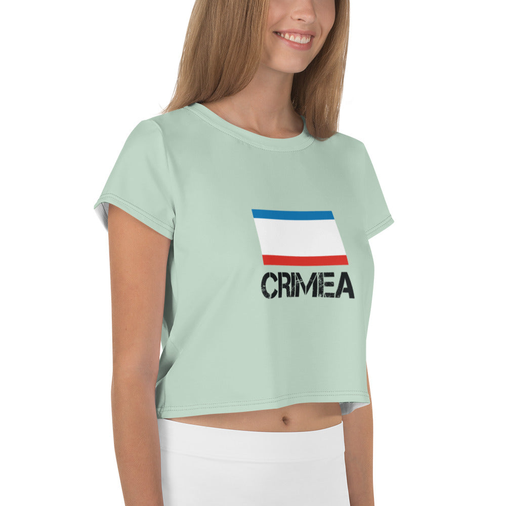 CRIMEA - All-Over Print Crop Tee