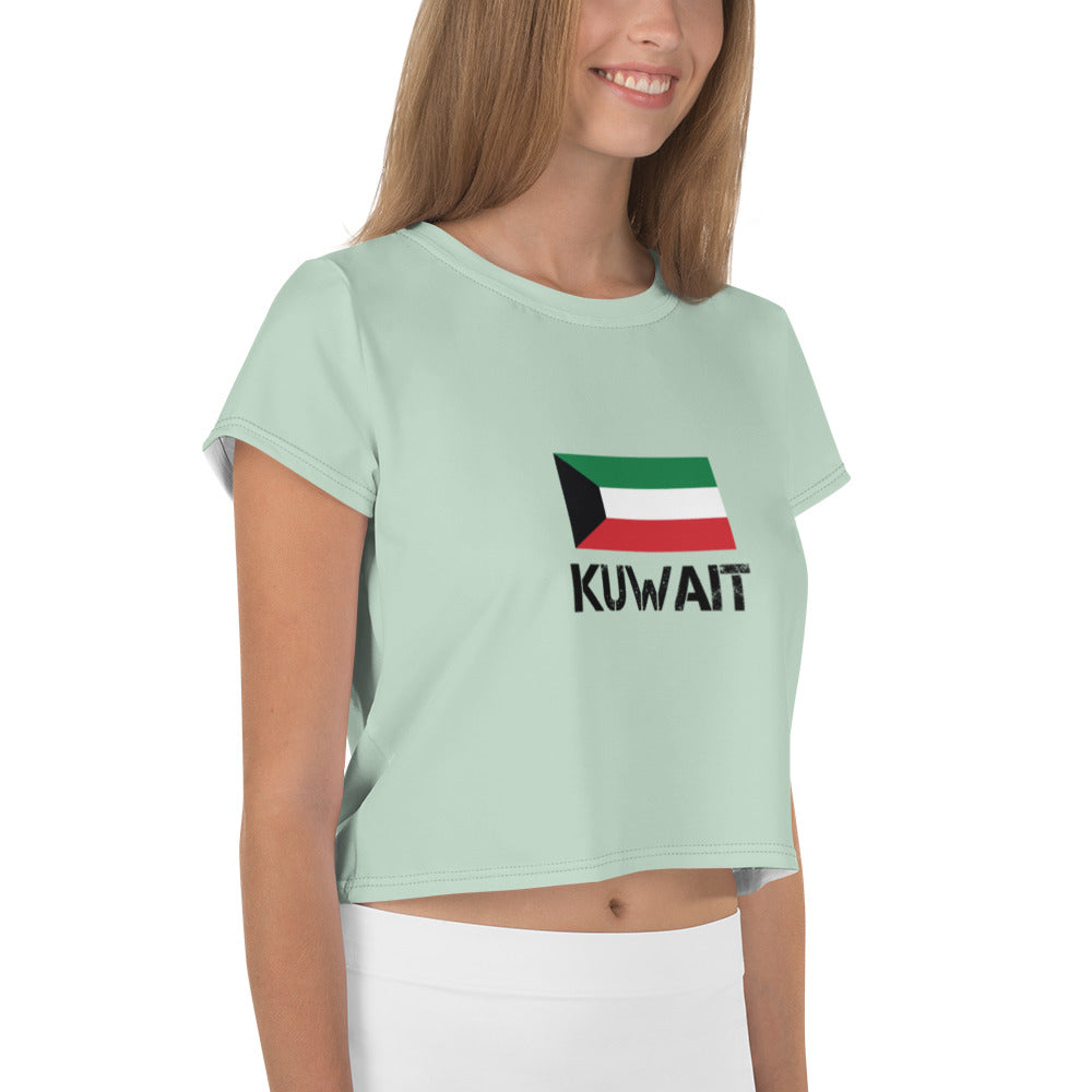 KUWAIT - All-Over Print Crop Tee