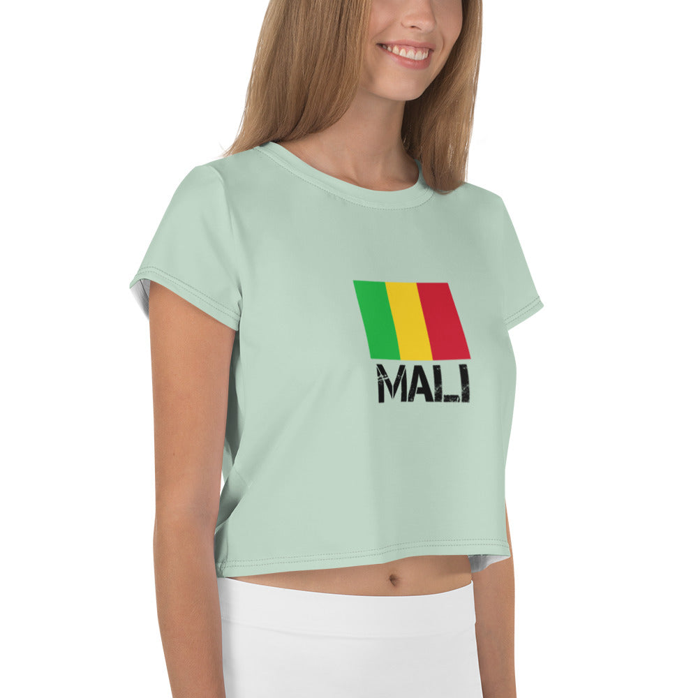 MALI - All-Over Print Crop Tee