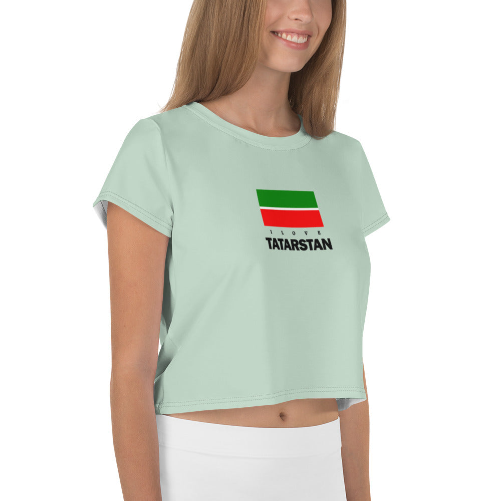 TATARSTAN - All-Over Print Crop Tee