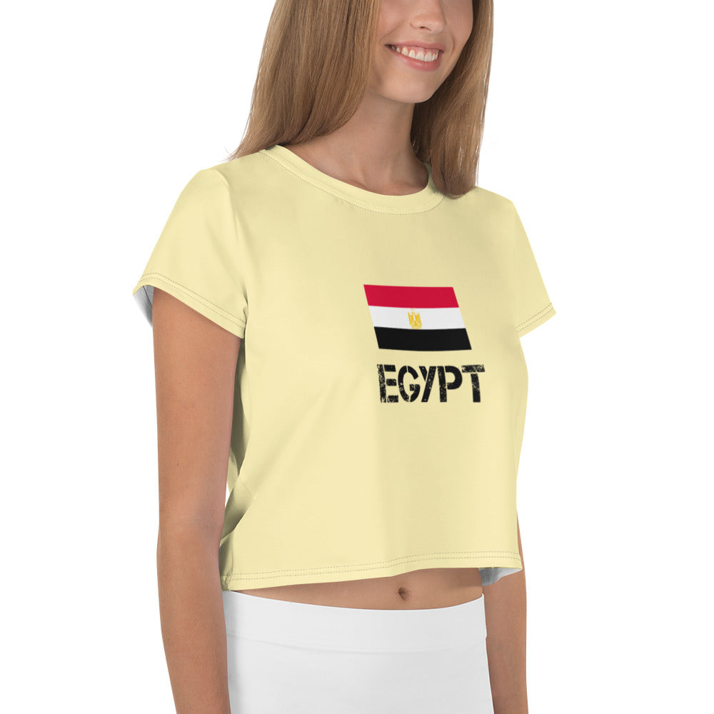 EGYPT - All-Over Print Crop Tee