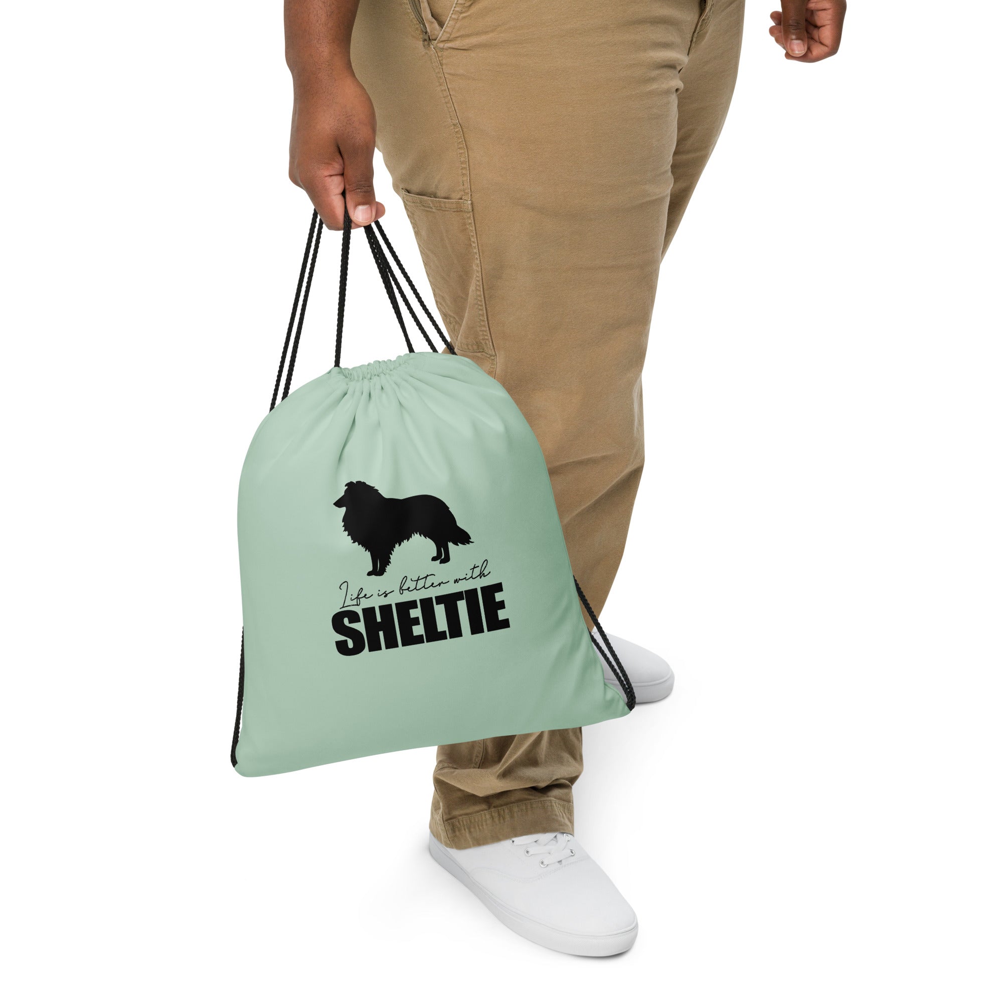 LIFE IS BETTER WITH SHELTIE - Drawstring bag