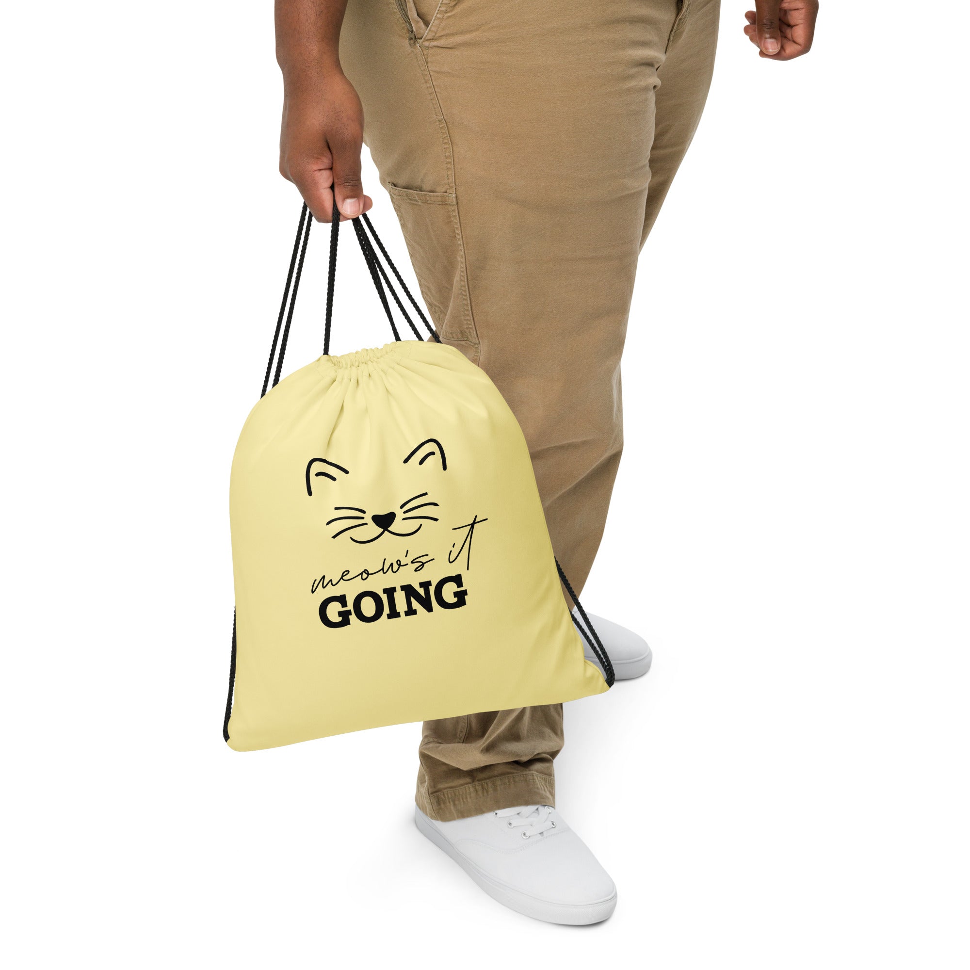 MEOW'S IT GOING - Drawstring bag