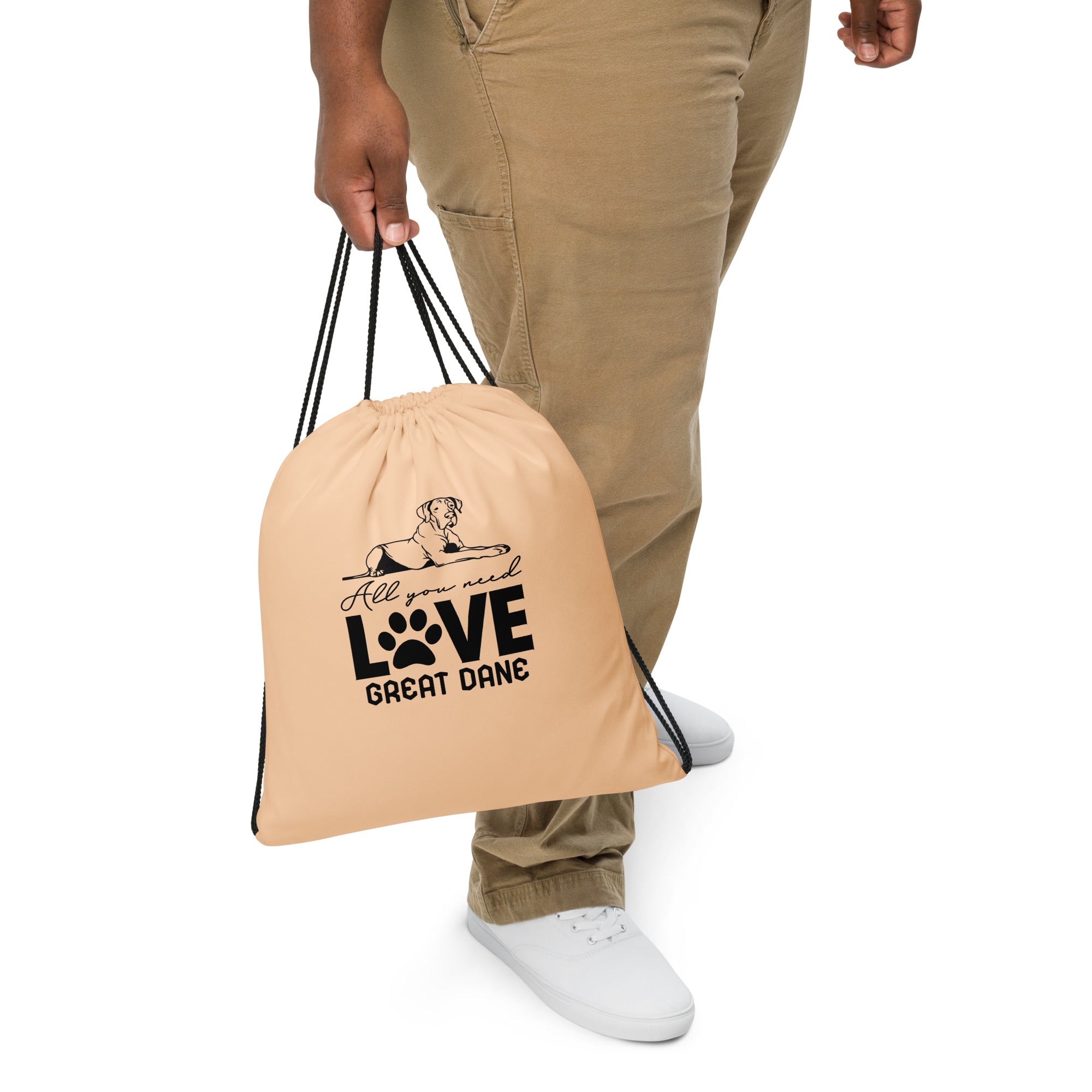 ALL YOU NEED LOVE GREAT DANE - Drawstring bag