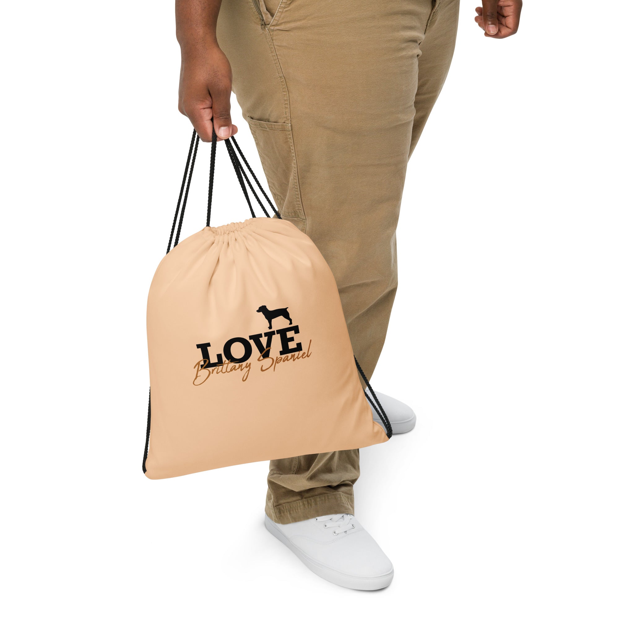 LOVE BRITTANY SPANIEL - Drawstring bag