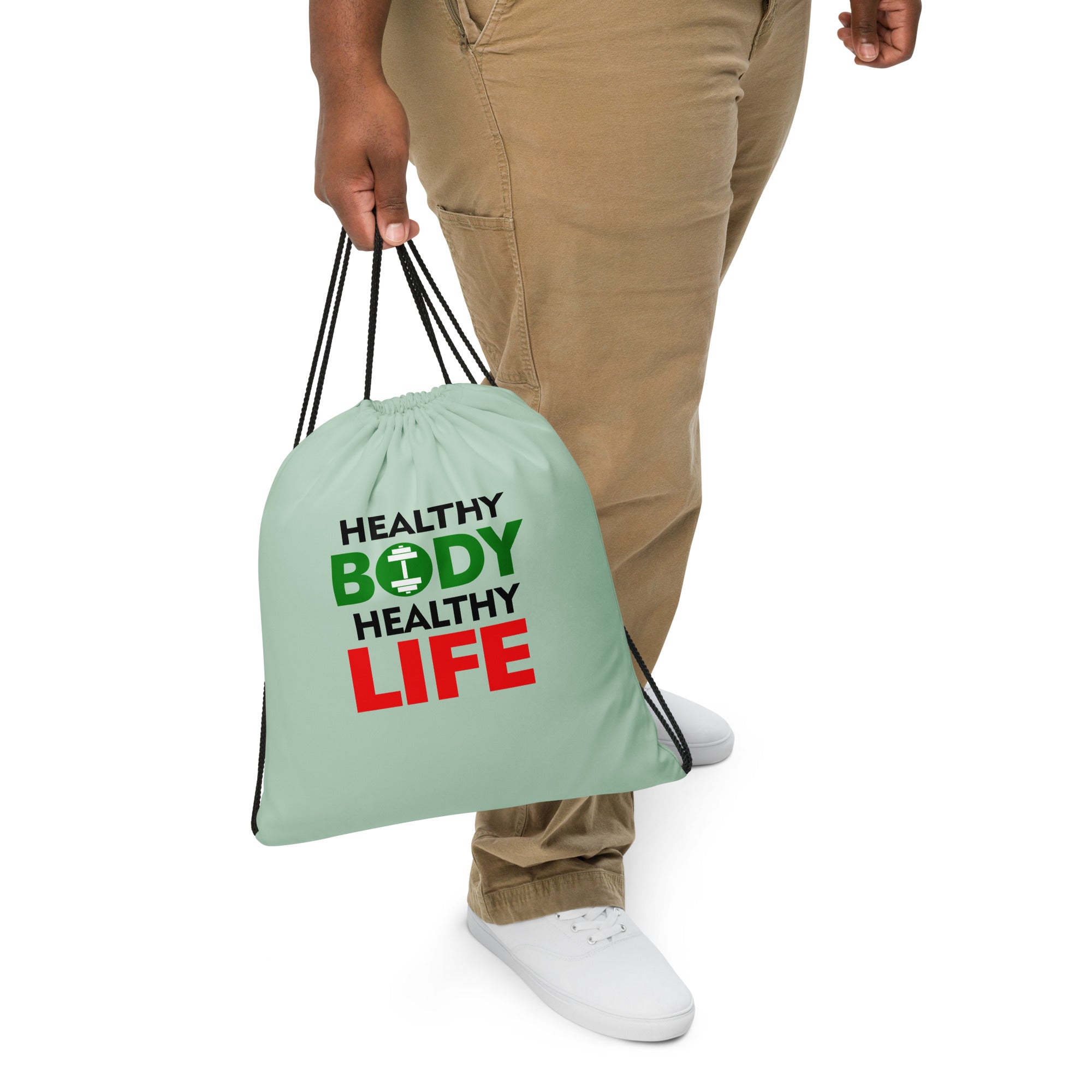 HEALTHY BODY HEALTHY LIFE - Drawstring bag