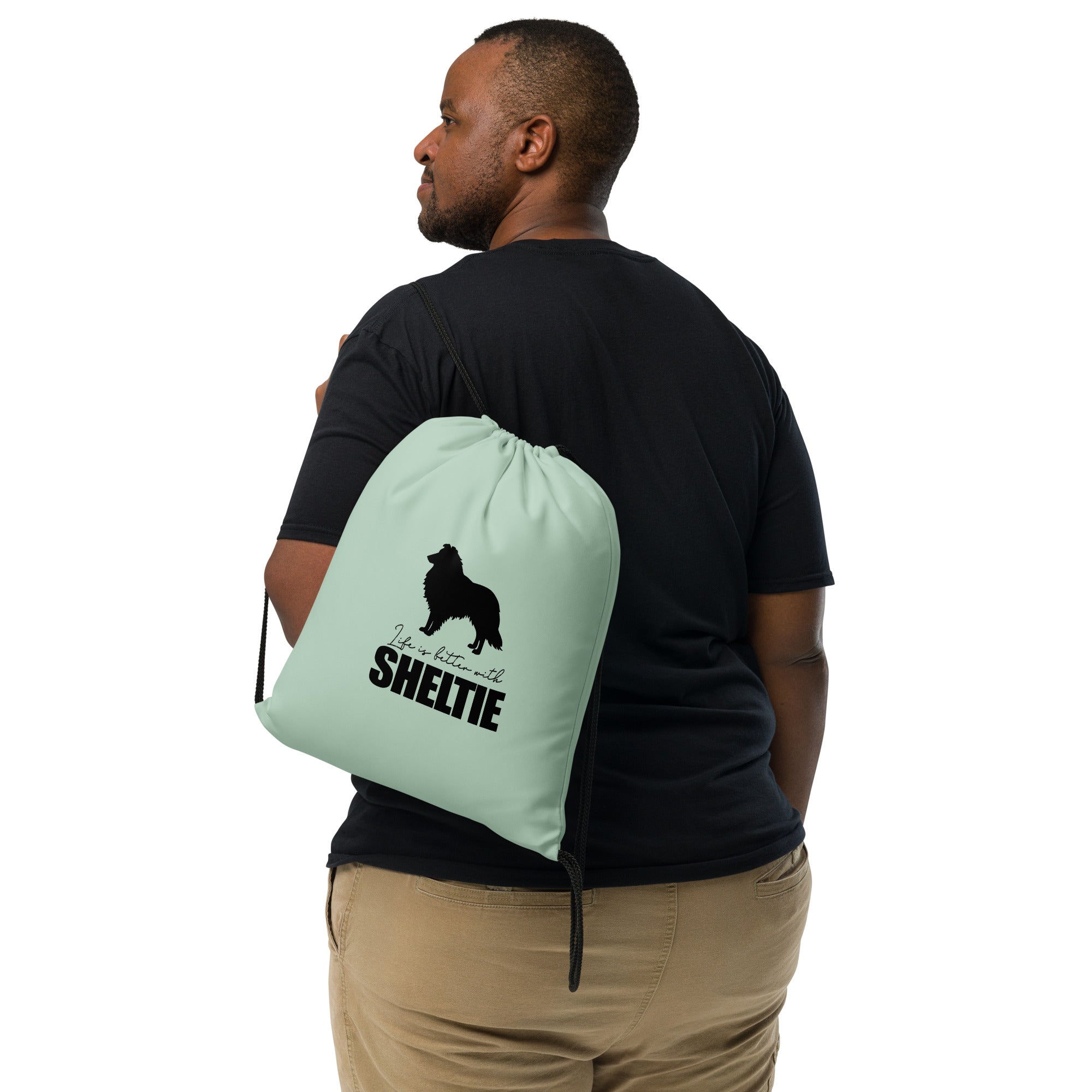 LIFE IS BETTER WITH SHELTIE - Drawstring bag