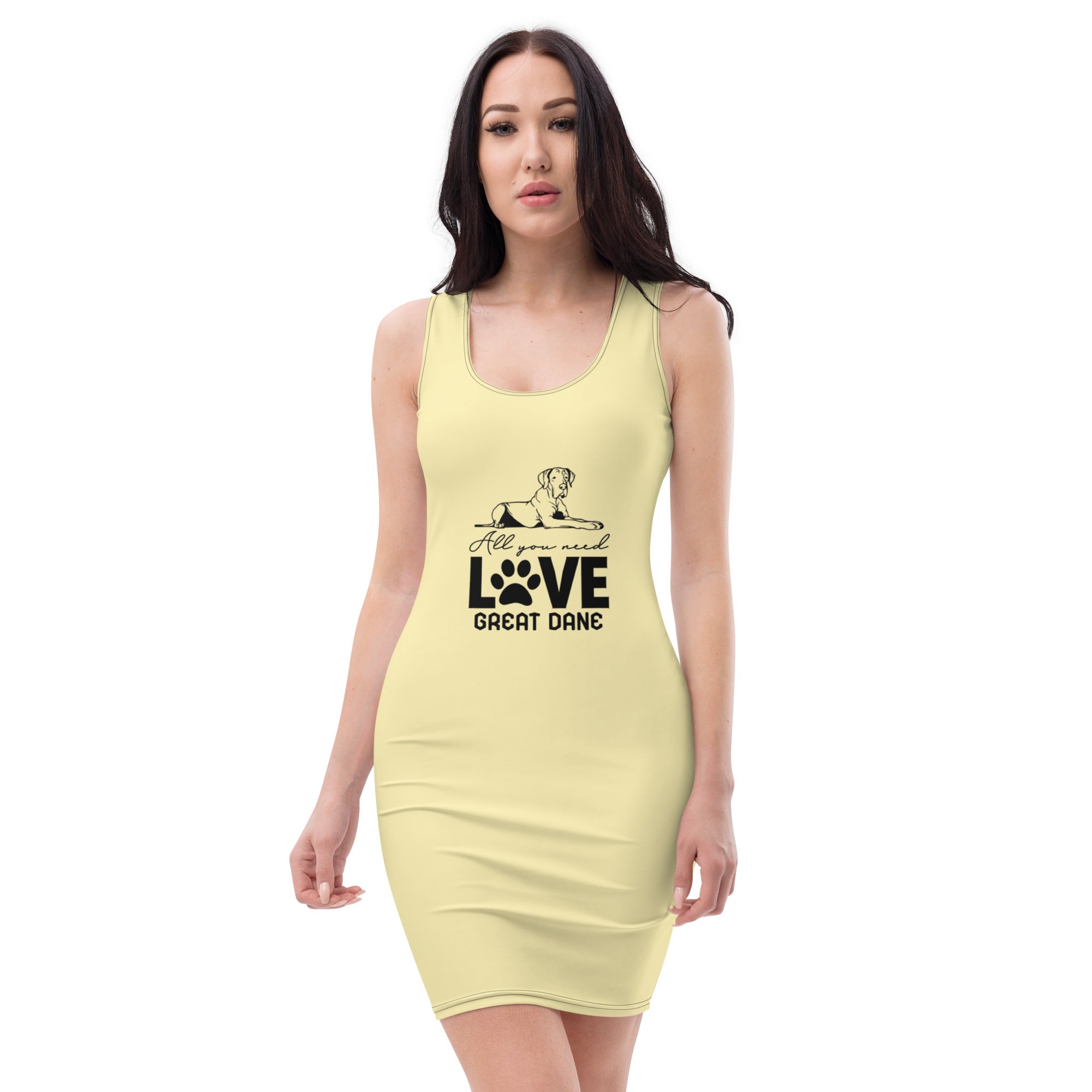 ALL YOU NEED LOVE GREAT DANE - Sublimation Cut & Sew Dress
