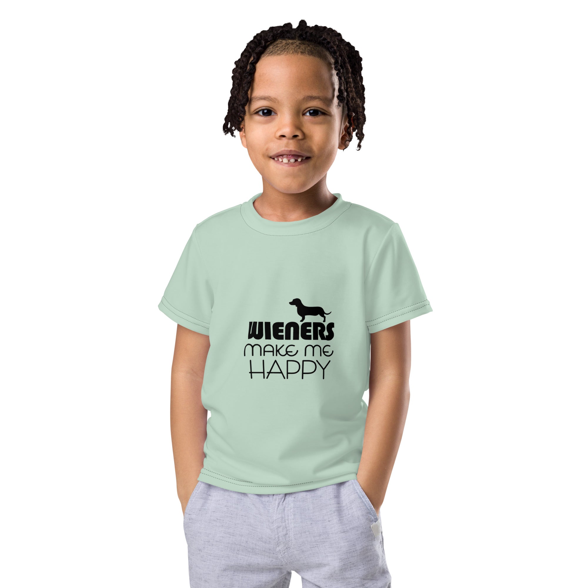 WIENERS MAKE ME HAPPY - Kids crew neck t-shirt