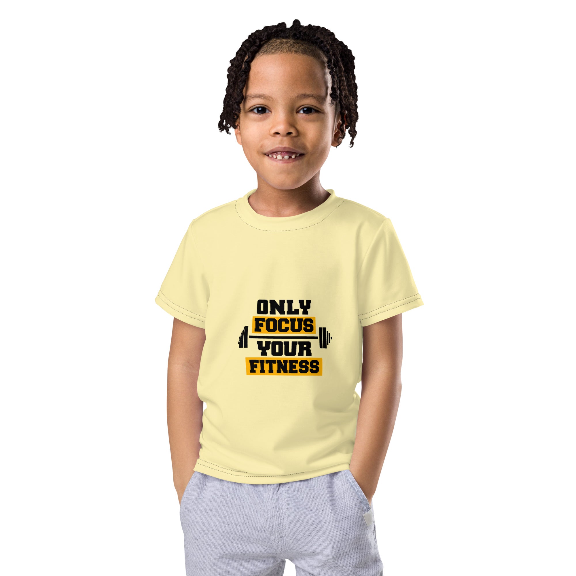 ONLY FOCUS YOUR FITNESS - Kids crew neck t-shirt