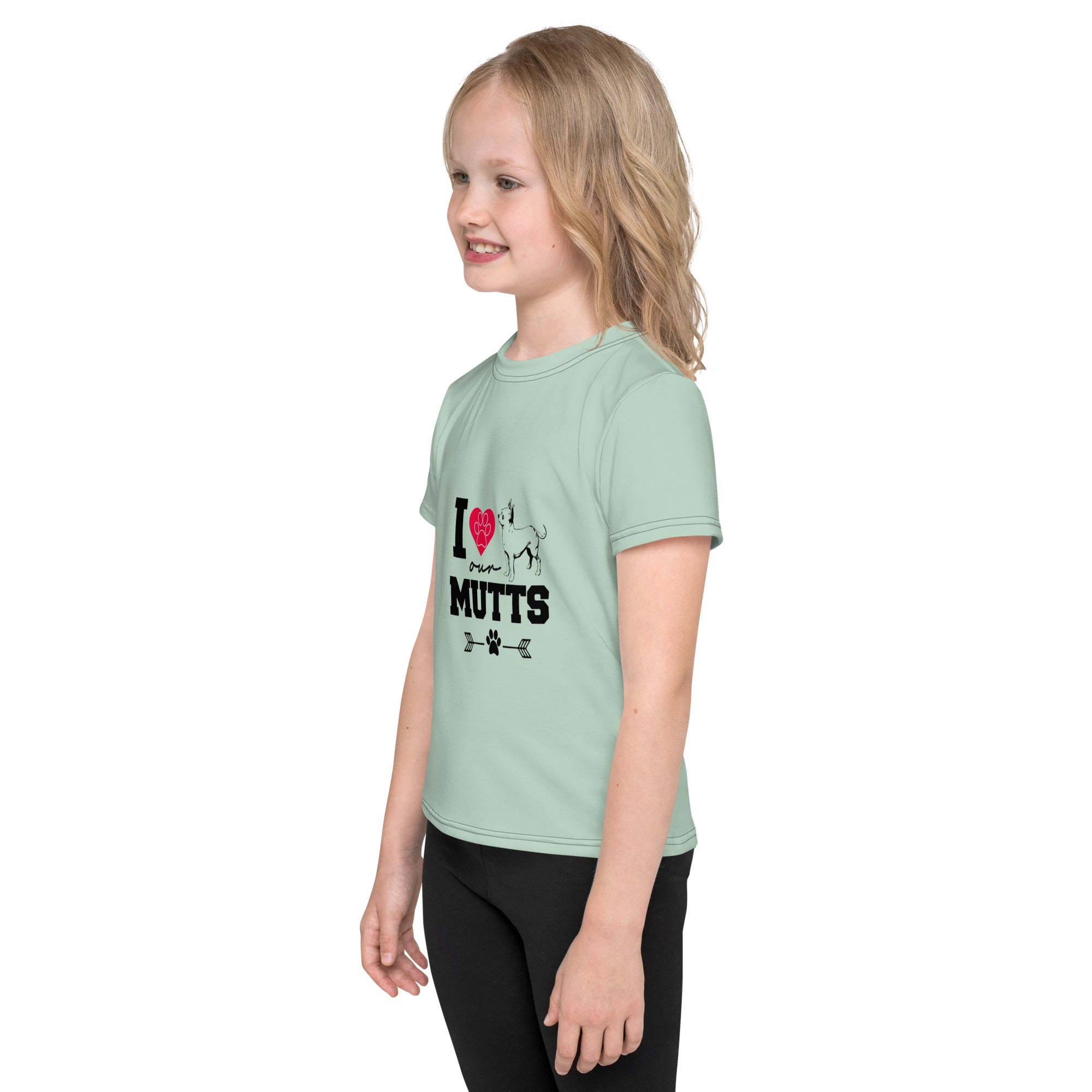 I LOVE OUR MUTTS - Kids crew neck t-shirt