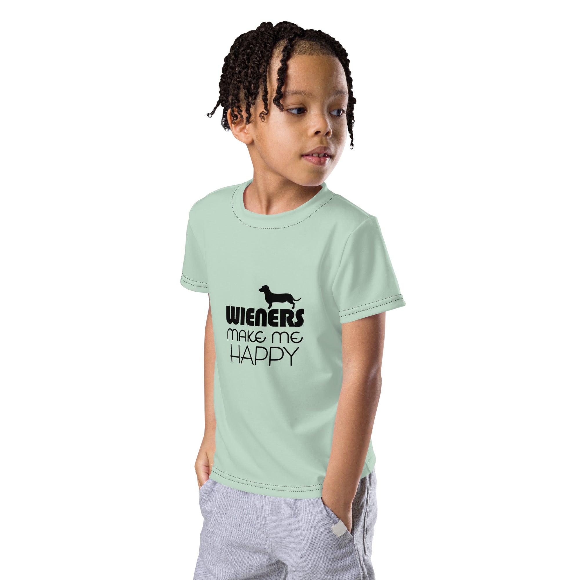 WIENERS MAKE ME HAPPY - Kids crew neck t-shirt