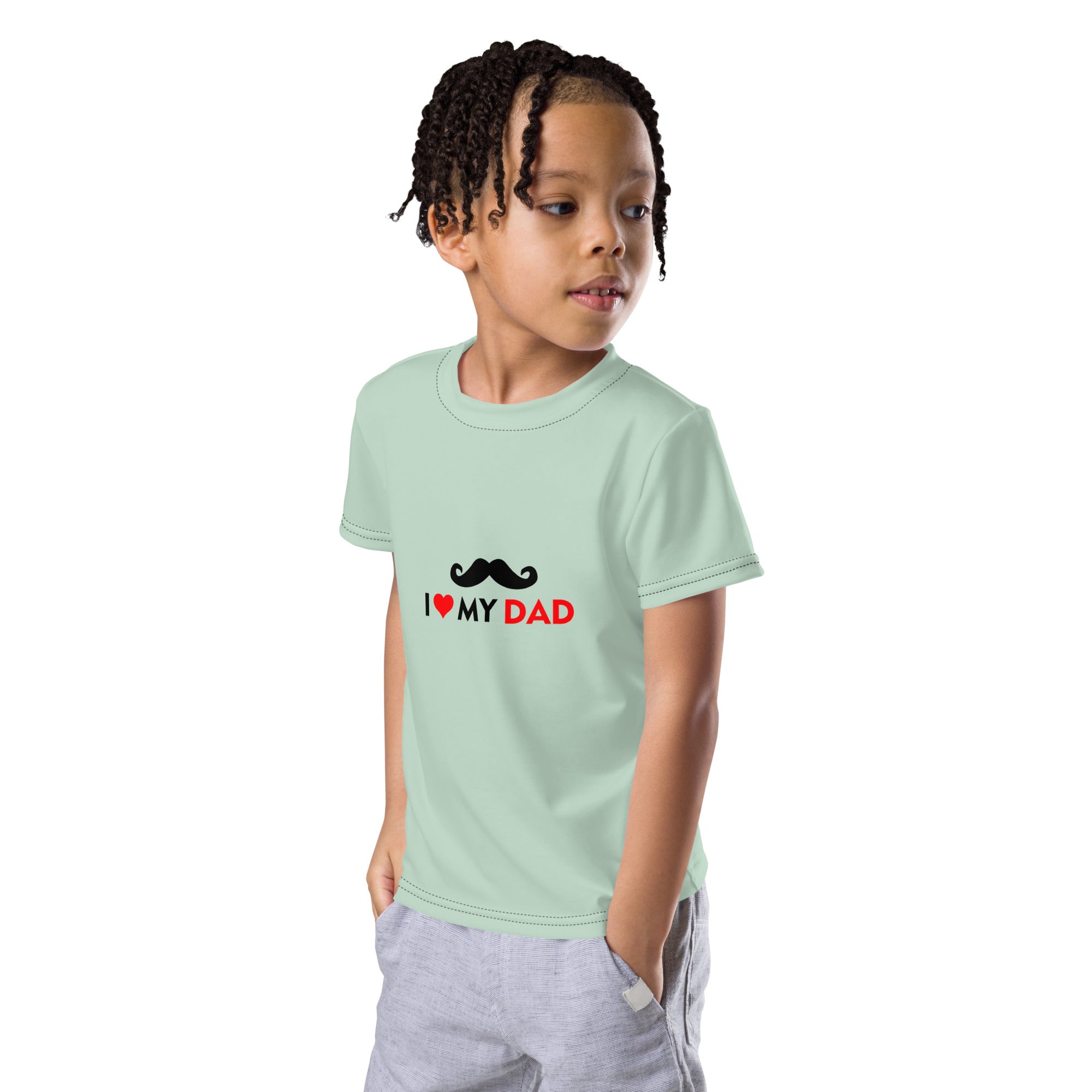 I LOVE MY DAD - Kids crew neck t-shirt