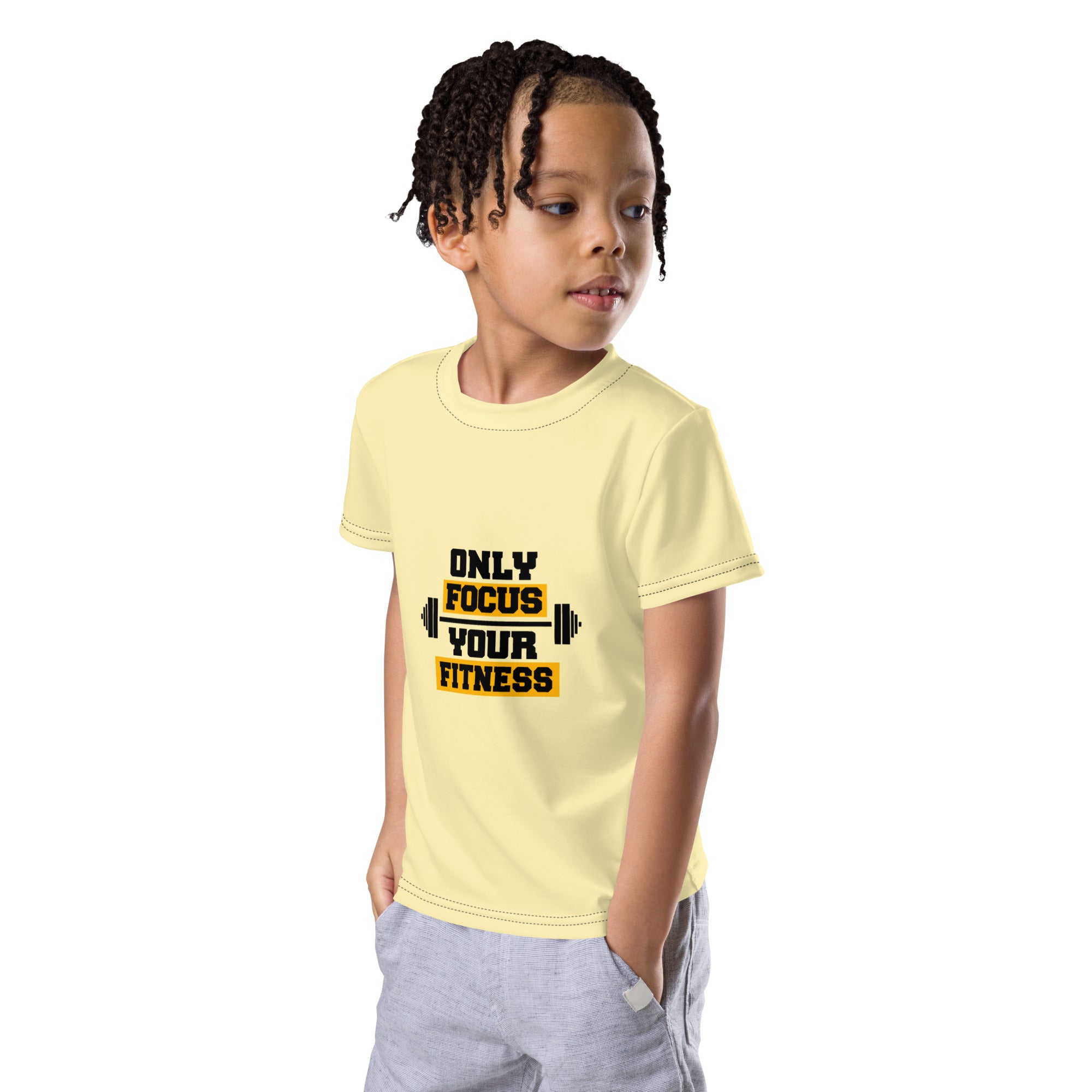 ONLY FOCUS YOUR FITNESS - Kids crew neck t-shirt