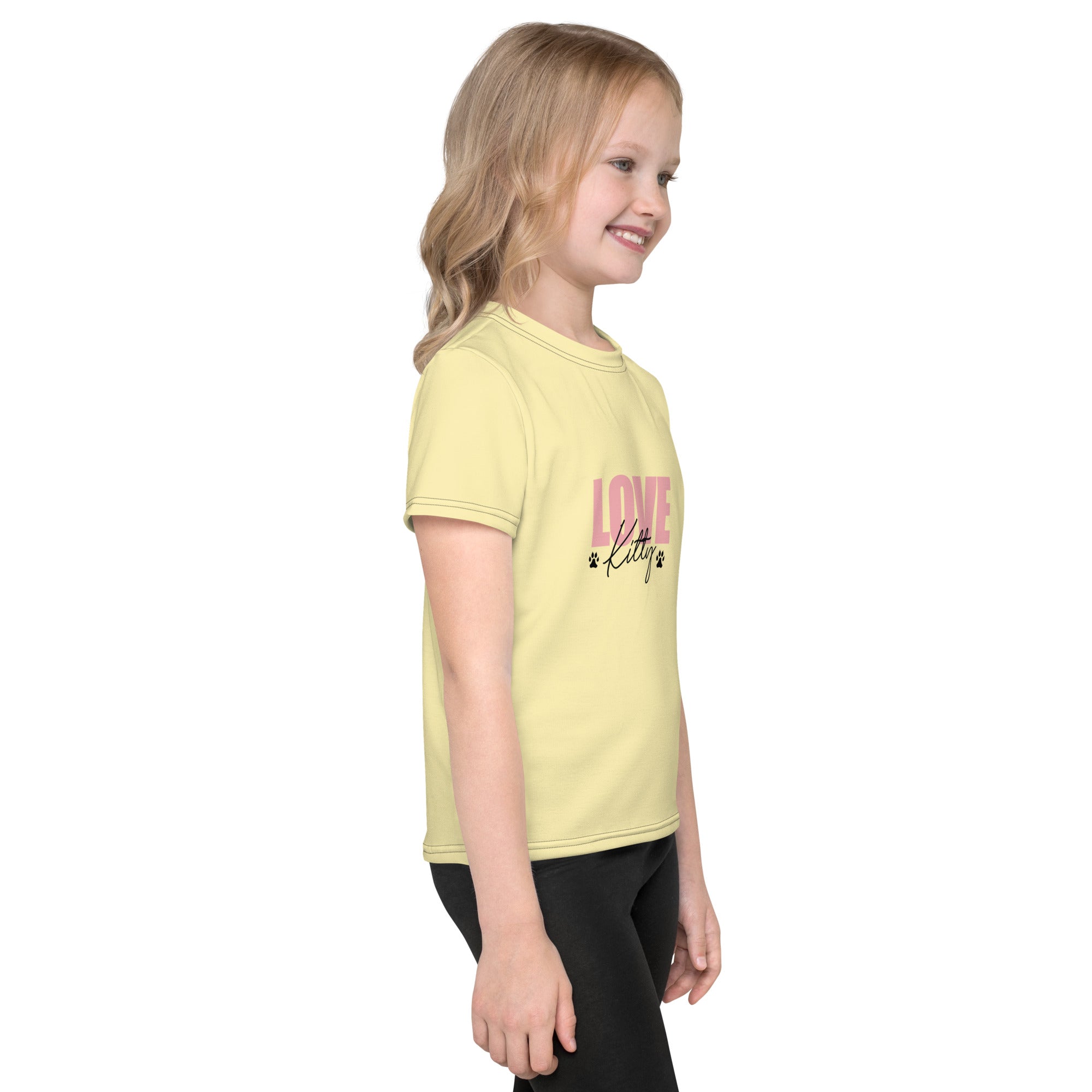 LOVE KITTY - Kids crew neck t-shirt